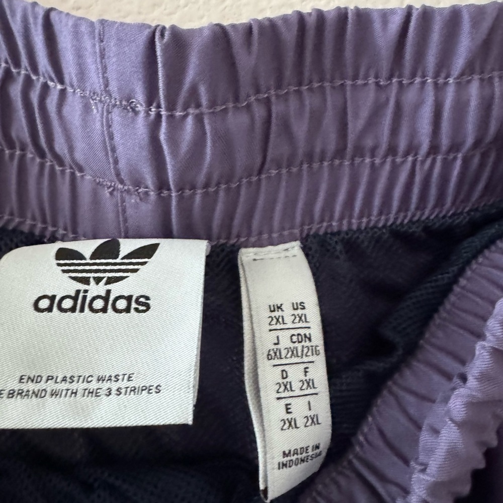 Adidas Originals Solid Trefoil Swim Shorts 7" Lined Size 2XL Men's Purple - Picture 2 of 3